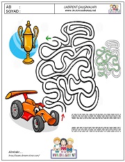 okul öncesi labirent bulmacai çalışma sayfaları